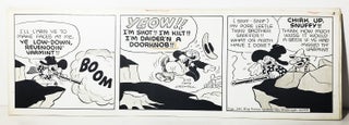 Item #33897 Fred Lasswell Barney Google and Snuffy Smith Daily Comic Strip Original Art Dated...