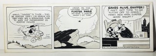 Item #33898 Fred Lasswell Barney Google and Snuffy Smith Daily Comic Strip Original Art Dated...