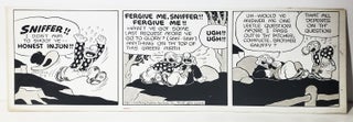 Item #33899 Fred Lasswell Barney Google and Snuffy Smith Daily Comic Strip Original Art Dated...
