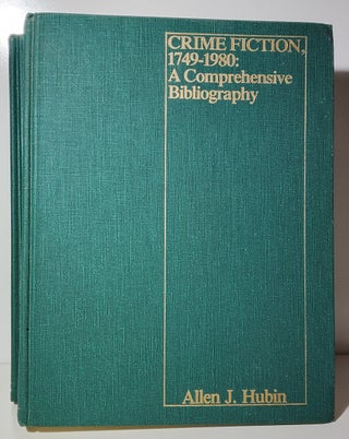 Item #34054 Crime Fiction, 1749-1980: A Comprehensive Bibliography. [with] 1981-1985 Supplement...