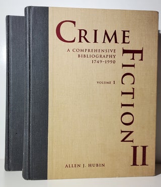 Item #34055 Crime Fiction II: A Comprehensive Bibliography 1749-1990. (Complete in Two Volumes)....