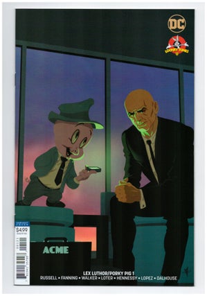 Item #34123 Lex Luthor / Porky Pig #1 Variant Cover. Mark Russell, Brad Walker