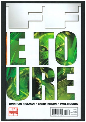 Item #34158 FF #4 Variant Cover. Jonathan Hickman, Barry Kitson