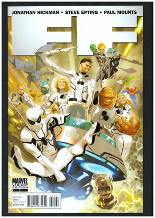 Item #34159 FF #1 Variant Cover. Jonathan Hickman, Barry Kitson