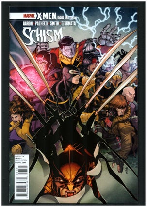 Item #34160 X-Men: Schism #1 Variant Cover. Jason Aaron, Carlos Pacheco