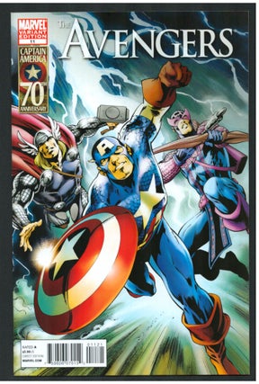 Item #34172 Avengers #11 Variant Cover. Brian Michael Bendis, John Romita, Jr