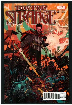 Item #34174 Doctor Strange #1 Variant Cover. Jason Aaron, Chris Bachalo