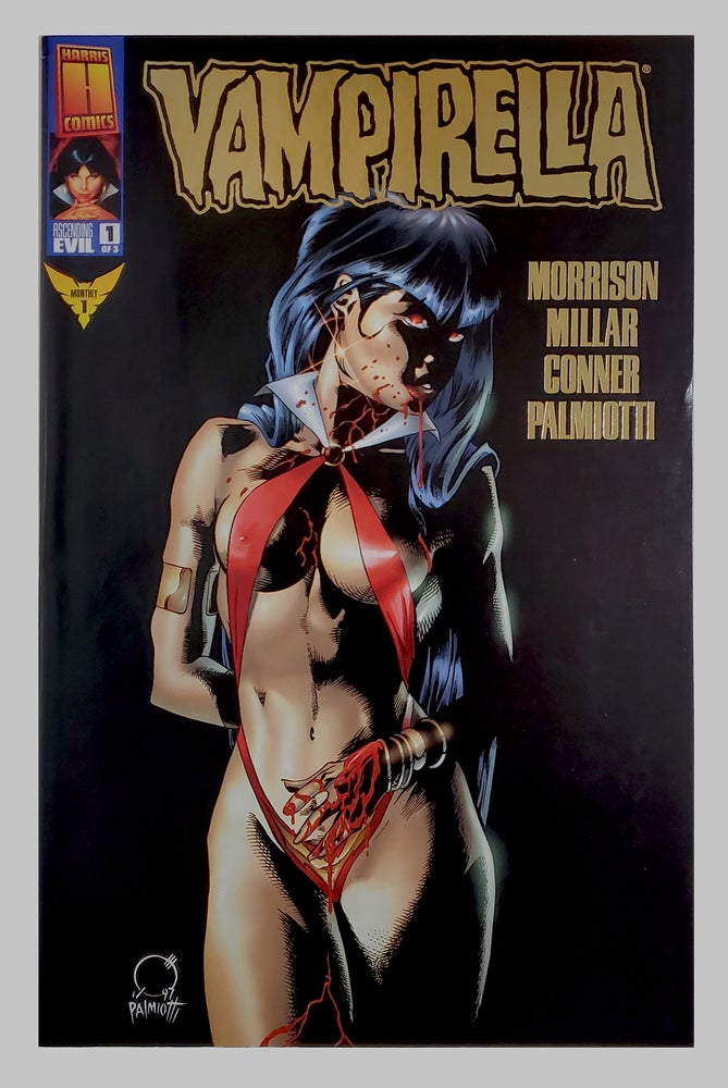 Item #34207 Vampirella: The New Monthly #1 Gold Foil Cover. Grant Morrison, Amanda Conner.