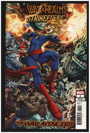 Item #34224 War of the Realms Strikeforce: The War Avengers #1 Variant Cover. Dennis Hallum, Kim...