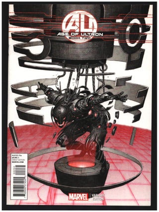 Item #34225 Age of Ultron Book Two Variant Cover. Brian Michael Bendis, Bryan Hitch