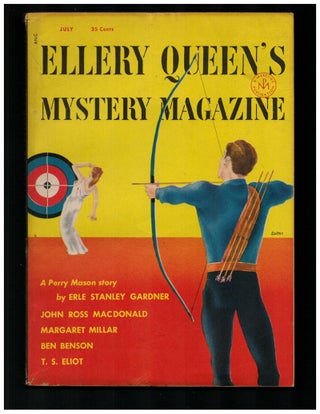 Item #34501 Wild Goose Chase in Ellery Queen's Mystery Magazine July 1954. Ross Macdonald,...