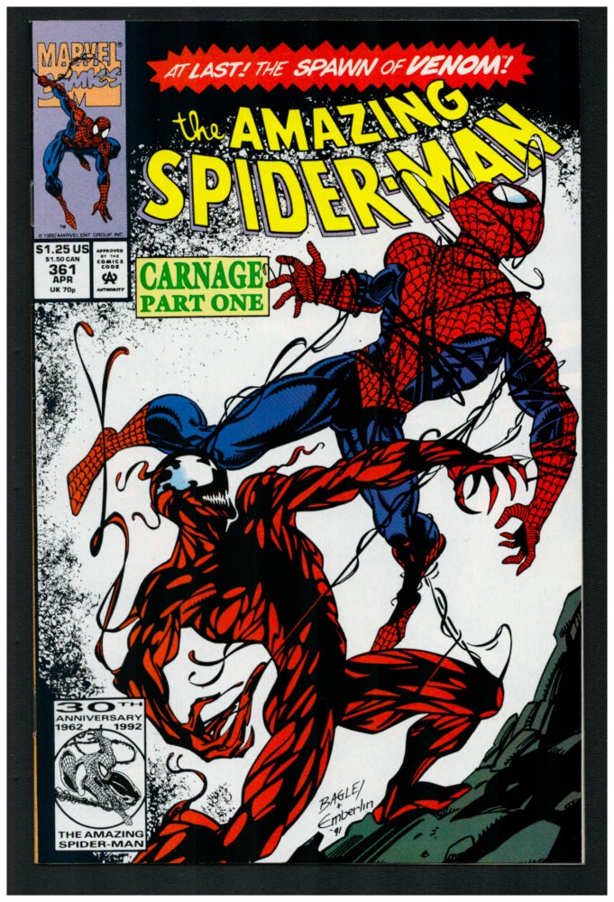 Item #34512 The Amazing Spider-Man #361. David Michelinie, Mark Bagley.
