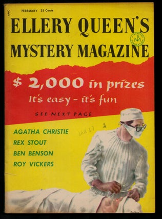 Item #34514 A Dog in the Daytime in Ellery Queen's Mystery Magazine February 1956. Rex Stout