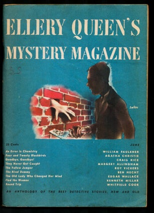 Item #34515 Four and Twenty Blackbirds in Ellery Queen's Mystery Magazine June 1946. Agatha Christie