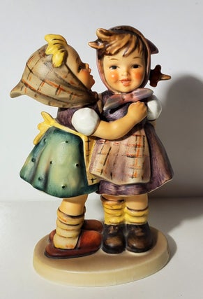 Item #34557 Vintage Hummel Figurine 196/0 - Telling Her a Secret. M. I. Hummel