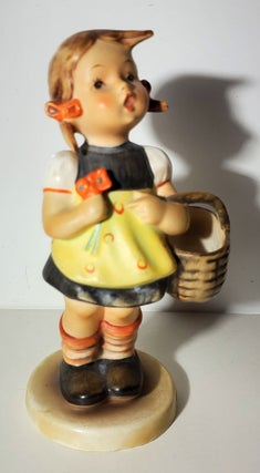 Item #34560 Vintage Hummel Figurine #98 - (Girl with Basket). M. I. Hummel