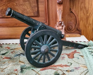 Vintage Massive Cast Iron Toy Cannon.