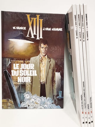 XIII Fourteen Volume Set. (Le jour de soleil noir. La ou va l'indien... Toutes les larmes de l'enfer. SPADS. Rouge total. Le dossier Jason Fly. La nuit du 3 aout. Treize contre Un. Pour Maria. El Cascador. Trois montres d'argent. Le jugement. The XIII mystery - L'enquete. Secret defense.)
