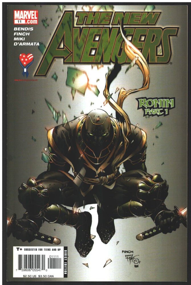 Item #34740 New Avengers #11. Brian Michael Bendis, David Finch.