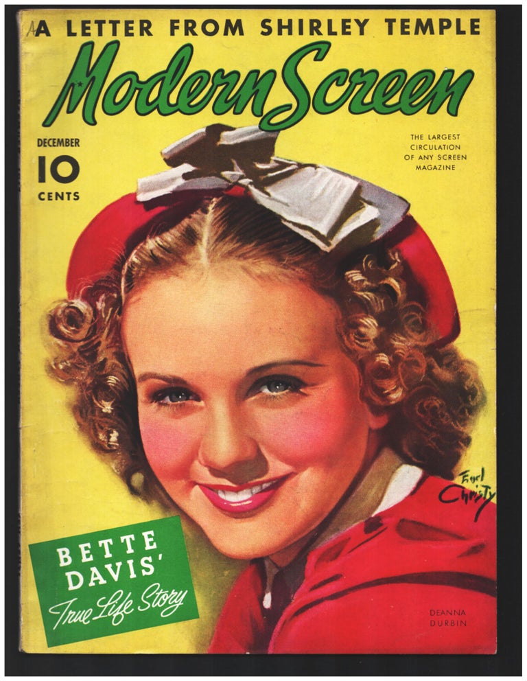 Item #34768 Modern Screen December 1937. (Deanna Durbin Cover). Regina Cannon, ed.