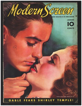 Item #34772 Modern Screen August 1937. (Tyrone Power and Loretta Young Cover). Regina Cannon, ed