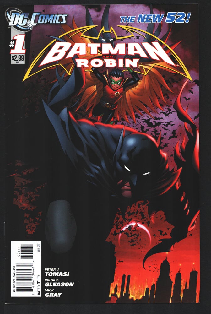 Item #34774 Batman and Robin #1. Peter J. Tomas, Patrick Gleason.