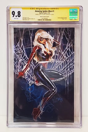 Item #34805 Amazing Spider-Man #1 (#802) Mark Brooks Black Cat Virgin Cover Variant CGC Signature...