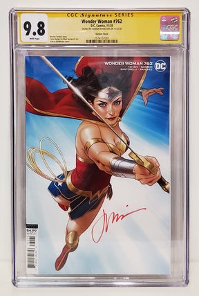 Item #34806 Wonder Woman #762 Joshua Middleton Cover Variant CGC Signature Series 9.8. Mariko...
