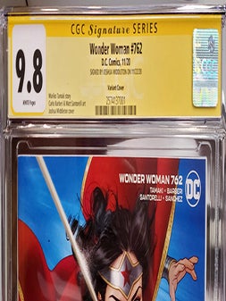 Wonder Woman #762 Joshua Middleton Cover Variant CGC Signature Series 9.8.