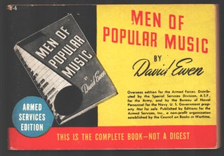 Item #34813 Men of Popular Music. David Ewen