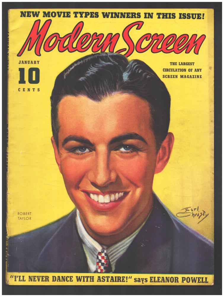 Item #34837 Modern Screen January 1937. (Robert Taylor Cover). Regina Cannon, ed.