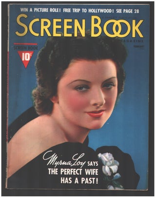 Item #34841 Screen Book February 1938. (Myrna Loy Cover). Tom DeVane, ed