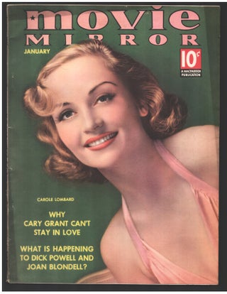 Item #34845 Movie Mirror January 1938 (Carole Lombard Cover). Ernest V. Heyn, ed