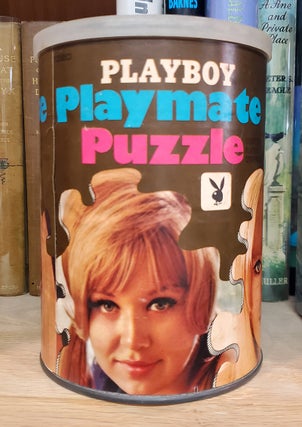 Playboy Playmate Puzzle in a Can Featuring Connie Kreski.