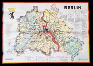 Item #34928 Berlin JRO-Sonderkarte. (Folding Map of Berlin Showing the Berlin Wall). Germany -...