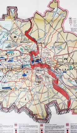 Berlin JRO-Sonderkarte. (Folding Map of Berlin Showing the Berlin Wall).