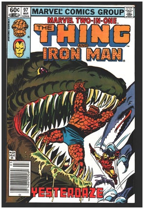 Item #34977 Marvel Two-in-One #97. (Featuring the Thing and Iron-Man). Rare Lakeside Tattooz...