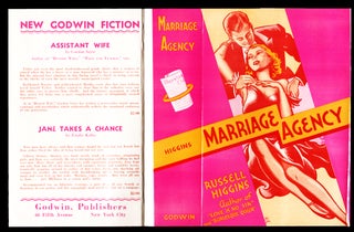 Item #34985 Marriage Agency Pre-Publication Dustjacket. Russell Higgins