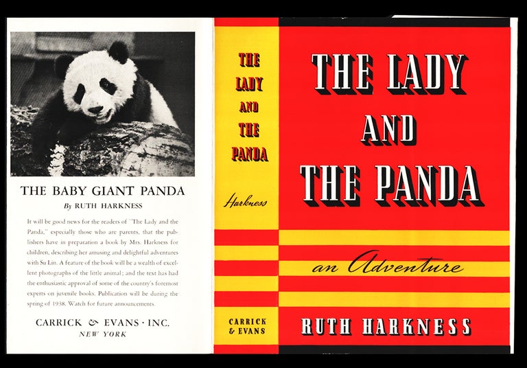 Item #34991 The Lady and the Panda: An Adventure. (Dustjacket Only). Ruth Harkness.