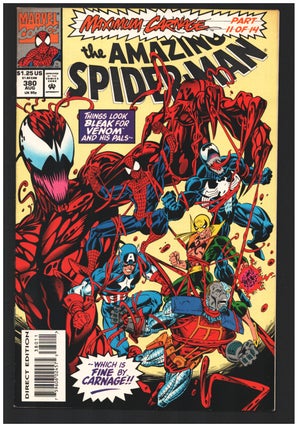Item #34997 The Amazing Spider-Man #380. David Michelinie, Mark Bagley