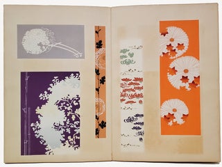Japanese Leporello Zuan Book with Sixty-Four Woodblocks of Chrysanthemums.