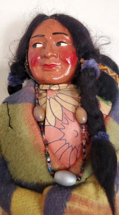 Vintage Large Female Skookum Doll with Papoose.