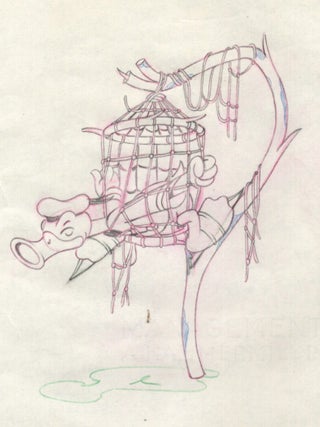 Item #35218 Donald Duck in The Hockey Champ Original Animation Drawing. Walt Disney