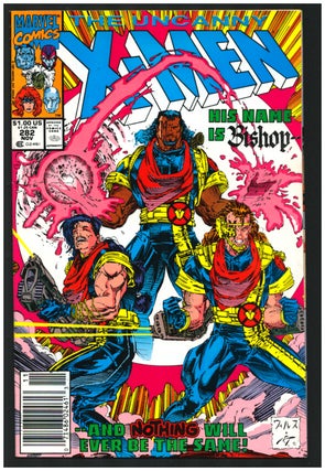 Item #35251 The Uncanny X-Men #282 Newsstand Edition. Whilce Portacio, John Byrne