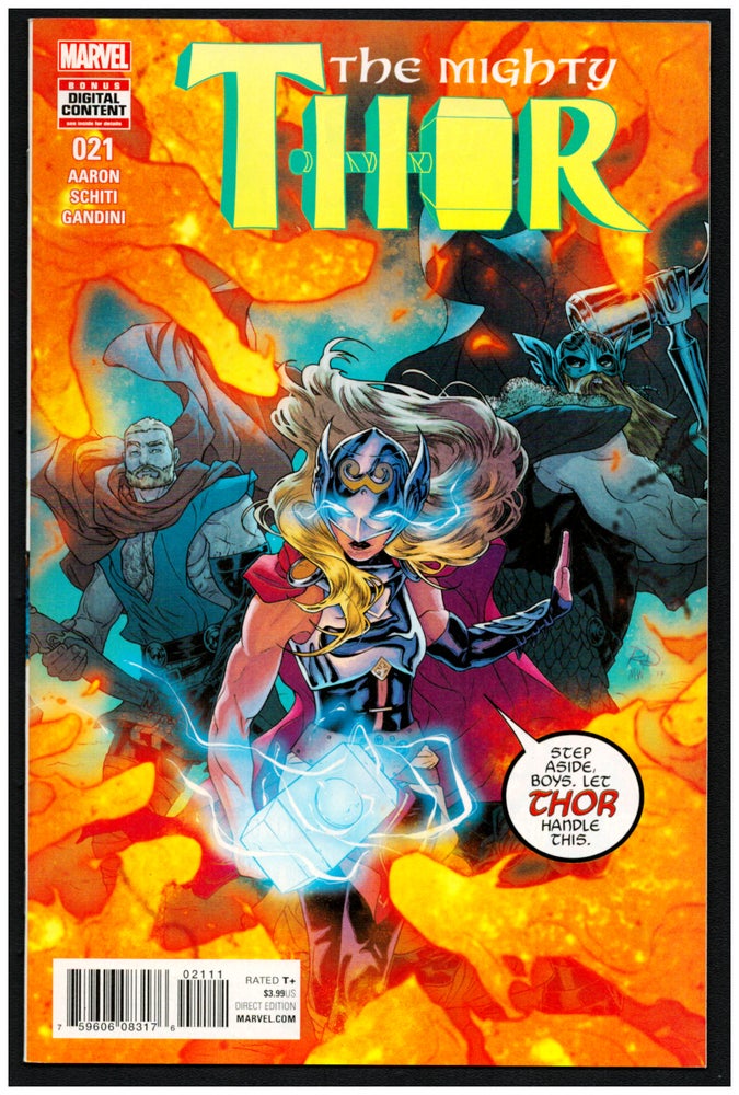 Item #35260 The Mighty Thor #21. Jason Aaron, Valerio Schiti.