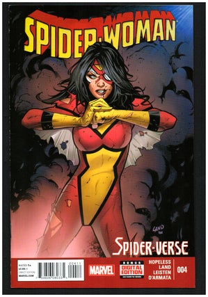 Item #35332 Spider-Woman #4. Dennis Hopeless, Greg Land