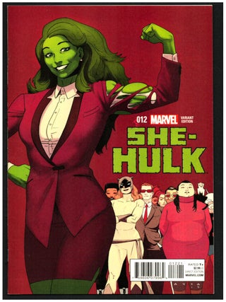 Item #35379 She-Hulk #12 Variant Edition. Charles Soule, Javier Pulido