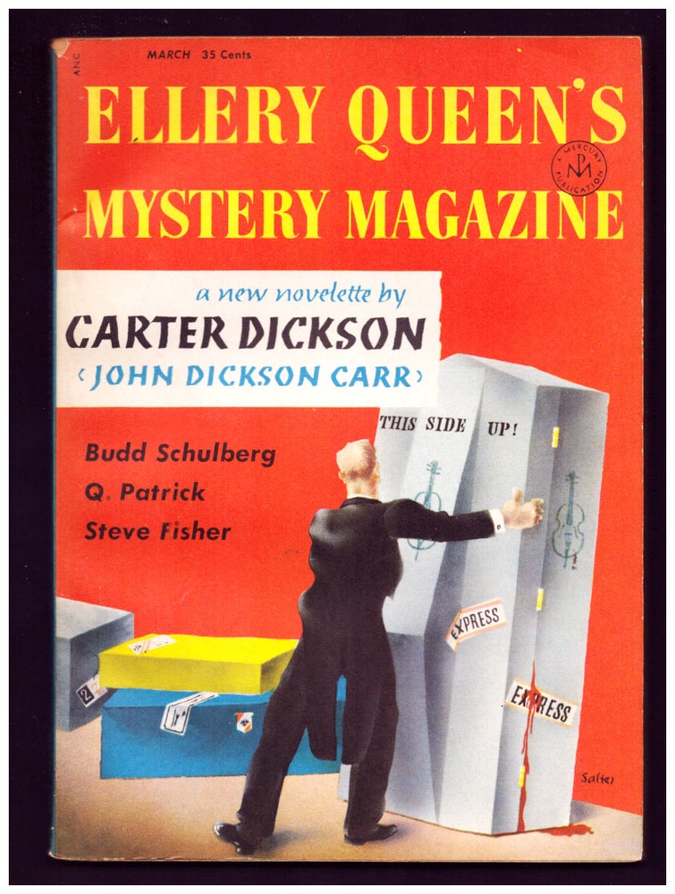 Item #35448 The Man Who Explained Miracles in Ellery Queen's Mystery Magazine March 1956. Carter Dickson, John Dickson Carr.