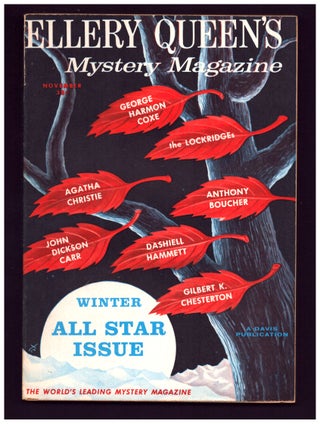 Item #35450 Itchy the Debonair in Ellery Queen's Mystery Magazine November 1958. Dashiell Hammett