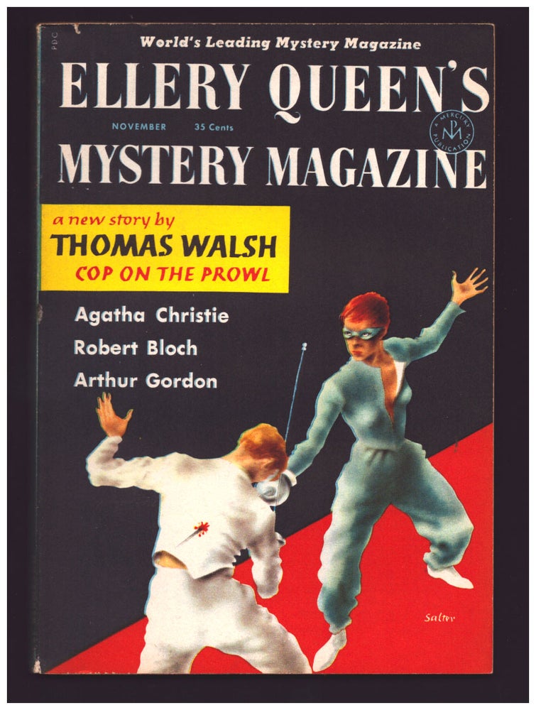 Item #35478 Wages of Crime in Ellery Queen's Mystery Magazine November 1957. Dashiell Hammett.